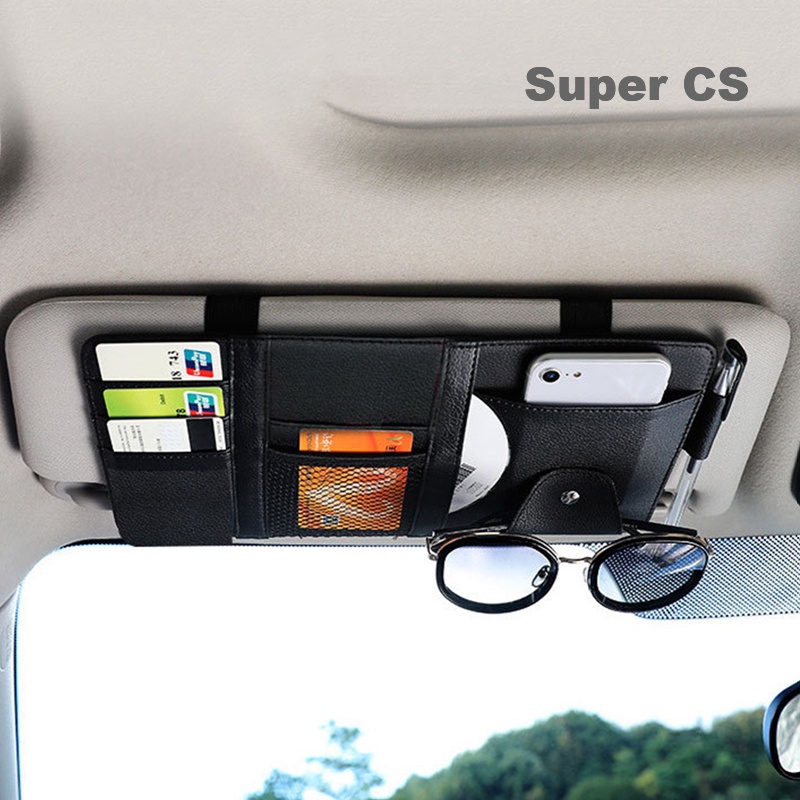 Super CS Car Sun Visor Organizer,Auto Interior Accessories Pocket
