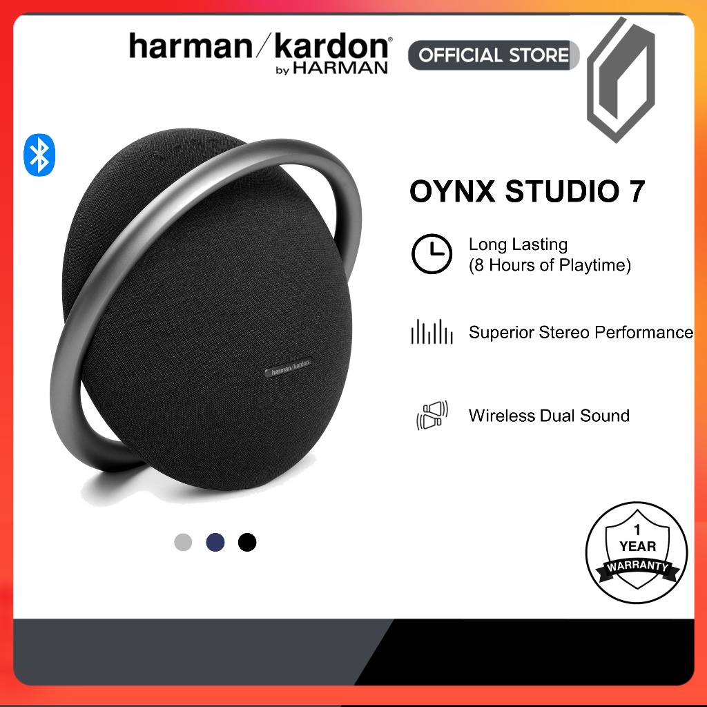 Harman Kardon Onyx Studio 7 Portable Stereo Bluetooth Speaker Wireless |  Shopee Malaysia