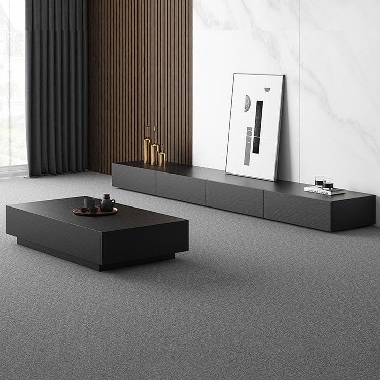 TV FloorToCeiling Coffee Table Combination Nordic Black TV