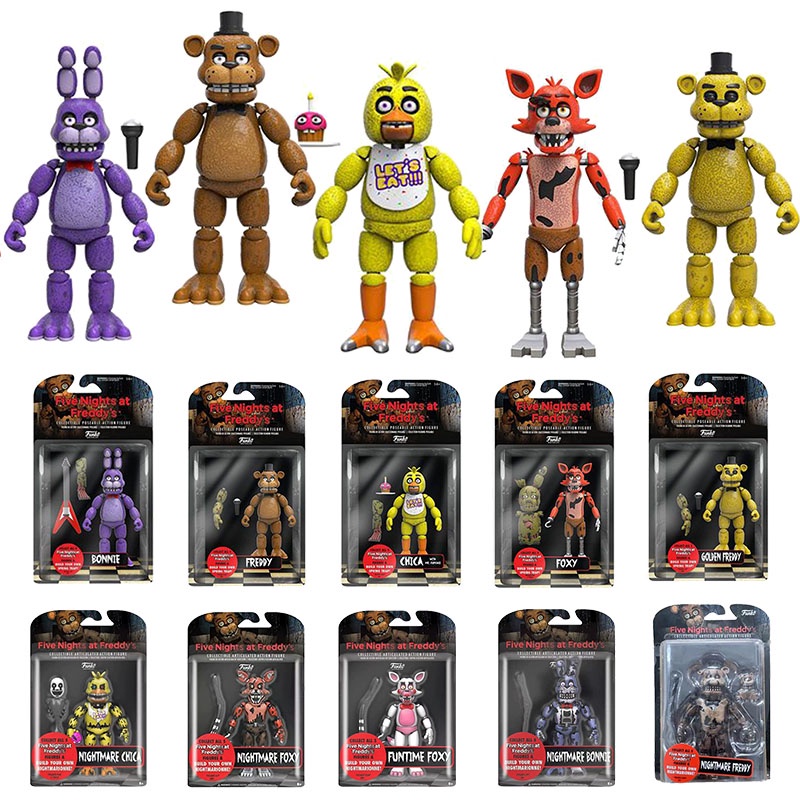 Funko FNAF Five Nights At Freddy Frostbear Foxy Bonnie Chica Nightmare ...