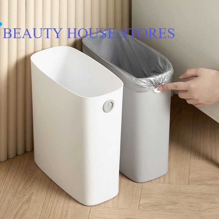 Elegant Slim Minimalist Aesthetic Trash Can Premium PP Plastic Material ...