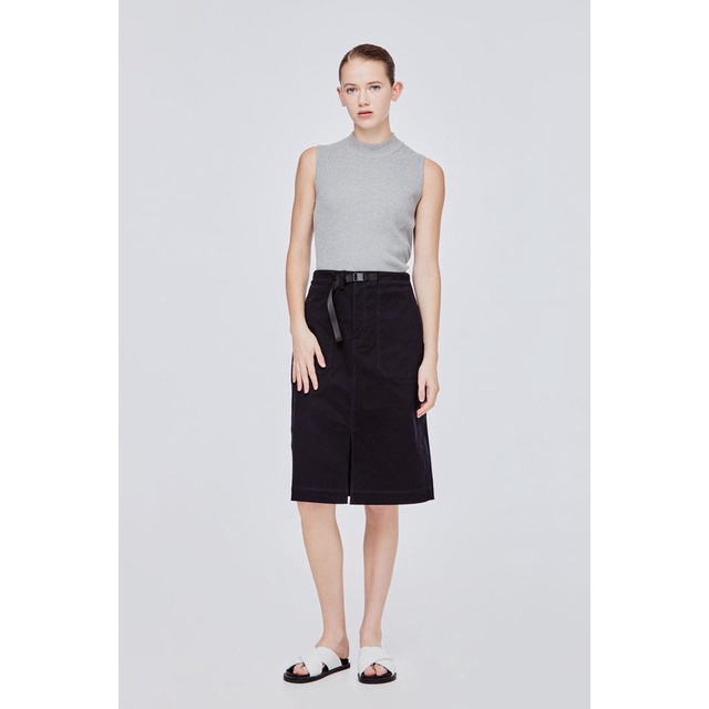 LALU A-line Adjustable Buckle Skirt | Shopee Malaysia