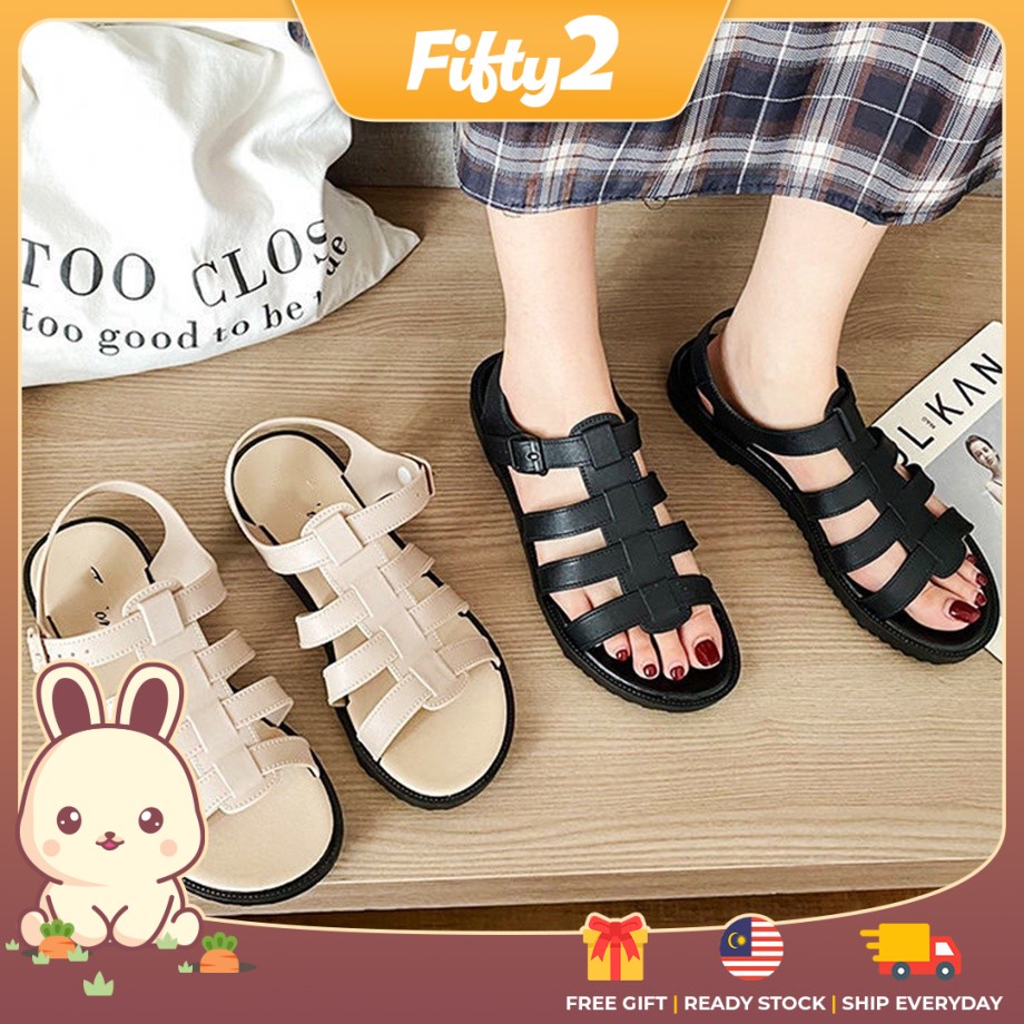 Ready Stock FIFTY2 FS095 Premium Lady Sandals High Quality Casual PVC ...