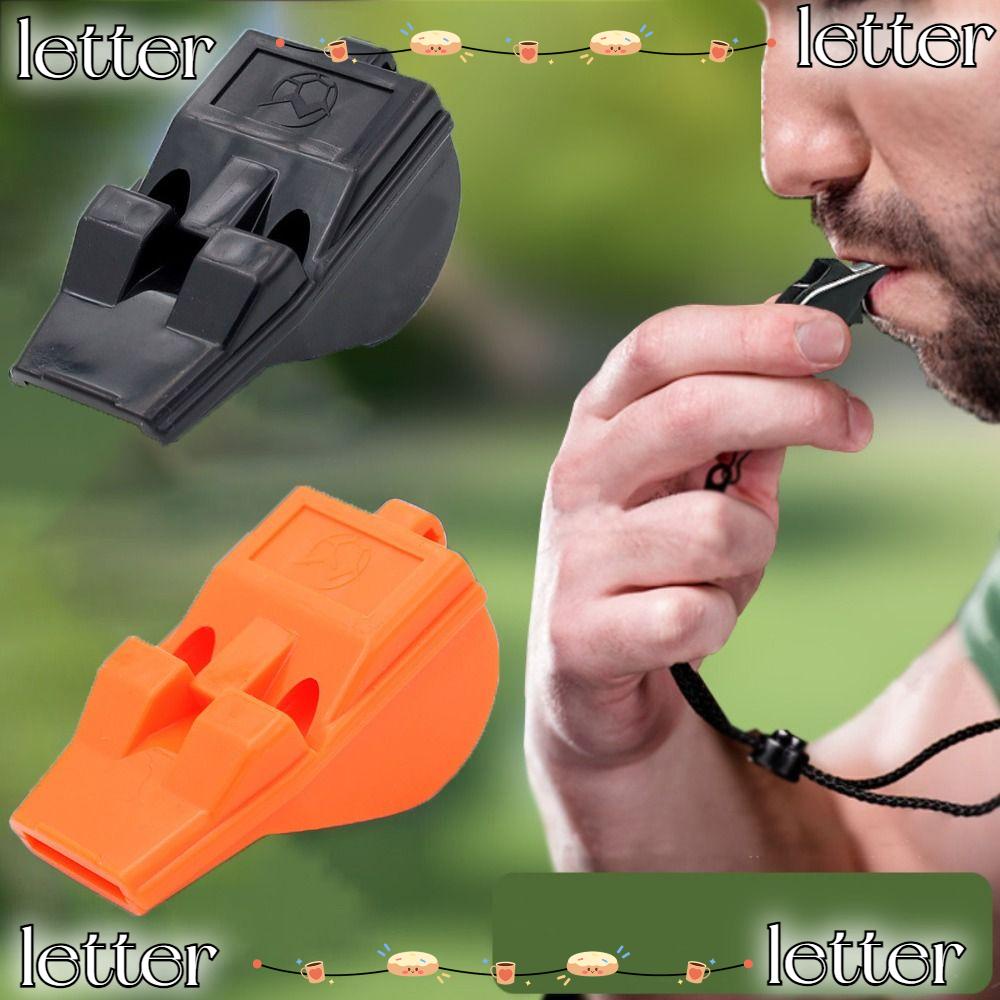 LETTER Hand Whistle, PVC Training Accessories Outdoor Survival Whistle ...