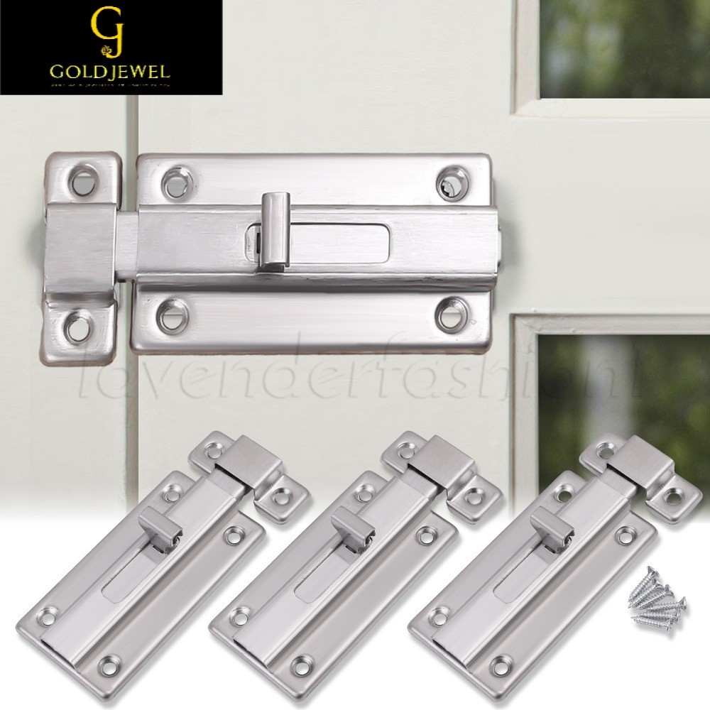 [MJ] Stainless Steel Latch Lock for Doors - Security Latch, Window Gate ...