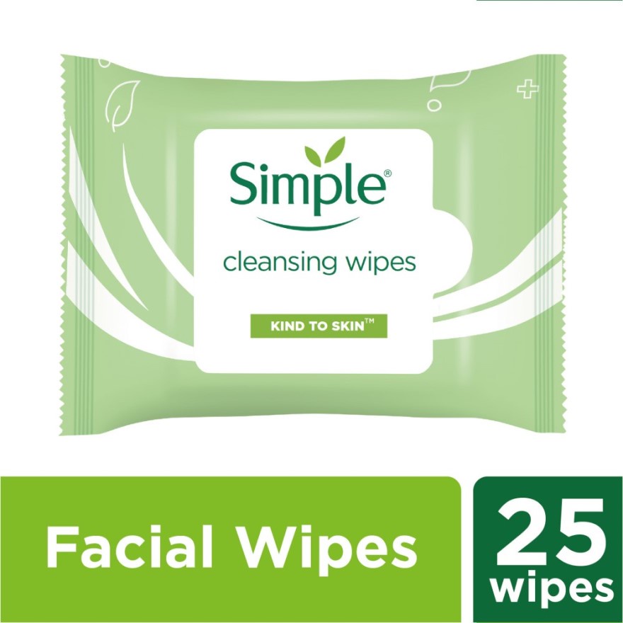 SIMPLE Kind to Skin Cleansing Facial Wipes 25's Shopee Malaysia