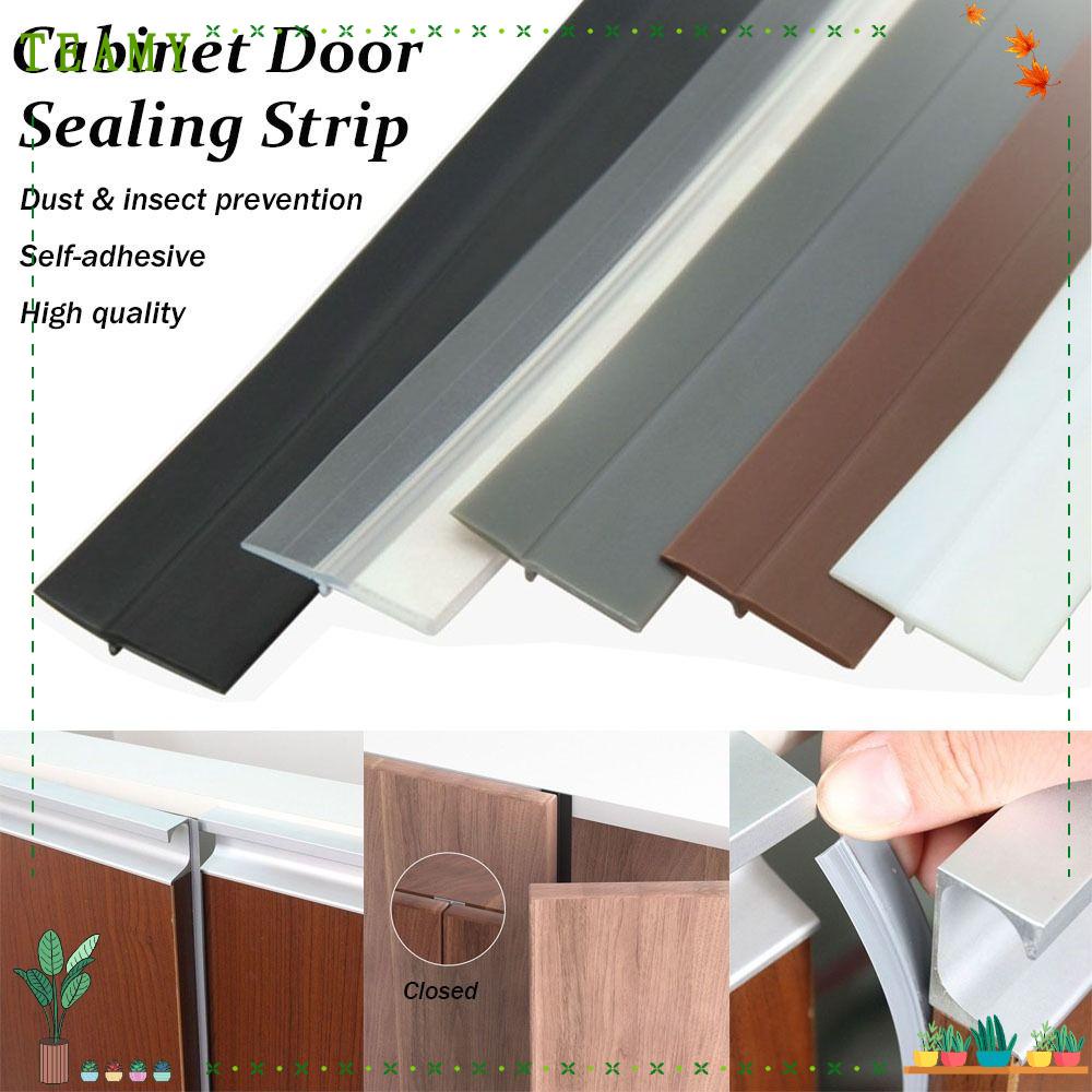 TEAMY Door Seal Strip TPE SelfAdhesive Wardrobe Gap Filling