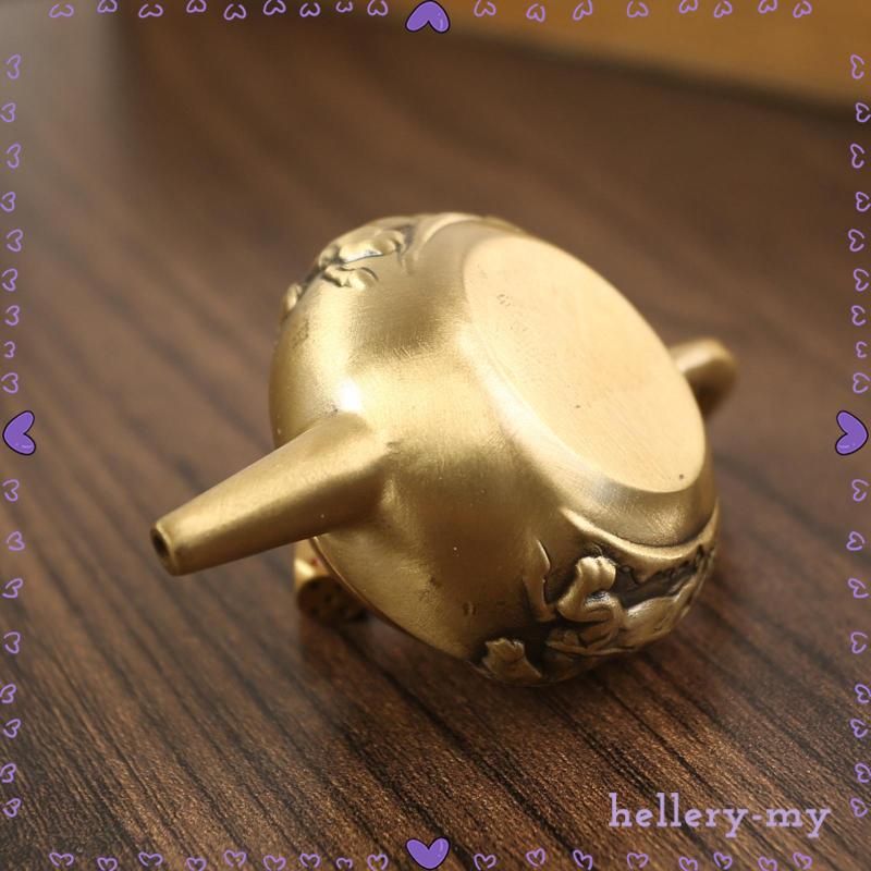 [HelleryMY] Brass Teapot Figurine Ornament Teapot Sculpture Artwork
