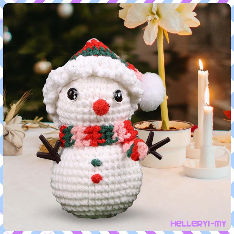 [HellerydcMY] Christmas Crochet Kits for Beginners Holiday Decoration