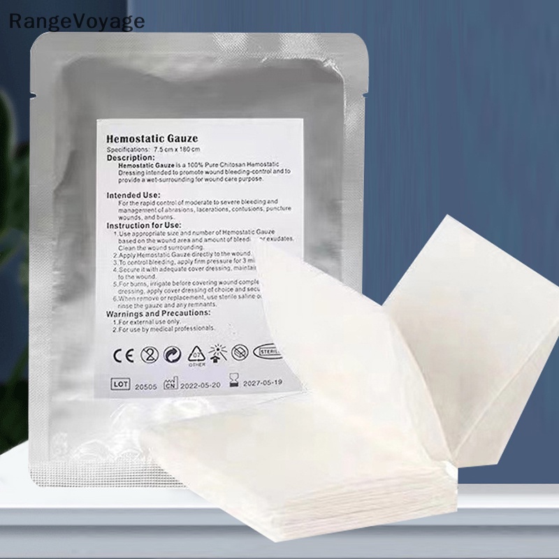 RangeVoyage 7.5*180cm 100 Pure Chitosan Gauze Emergency Trauma