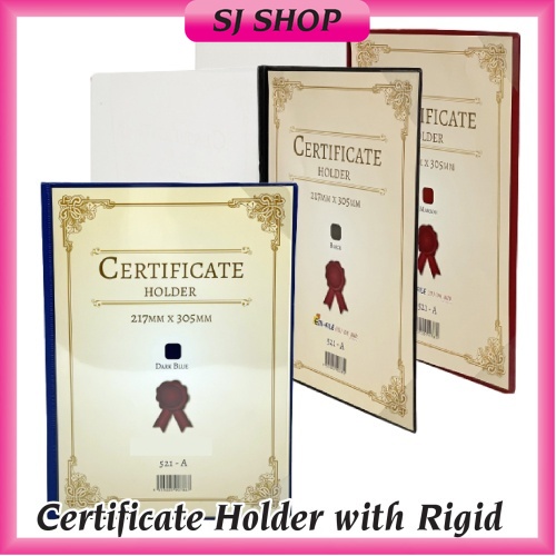 Certificate Holder with Rigid Cover | Certificate Folder | Holder for ...