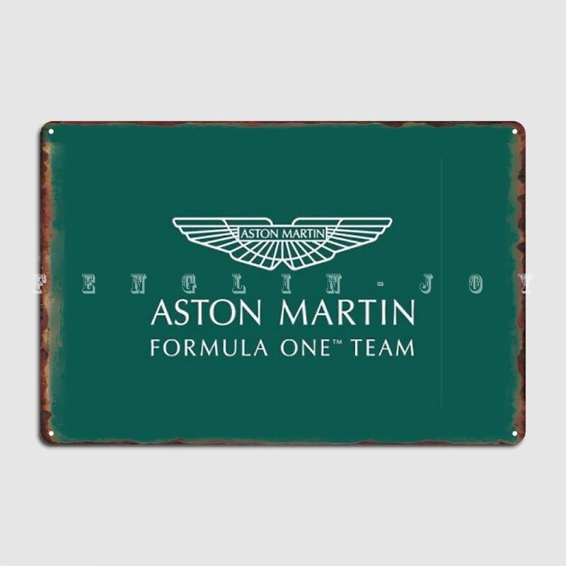 Aston Martin Metal Plaque Poster Wall Cave Plaques Wall Retro Tin Sign