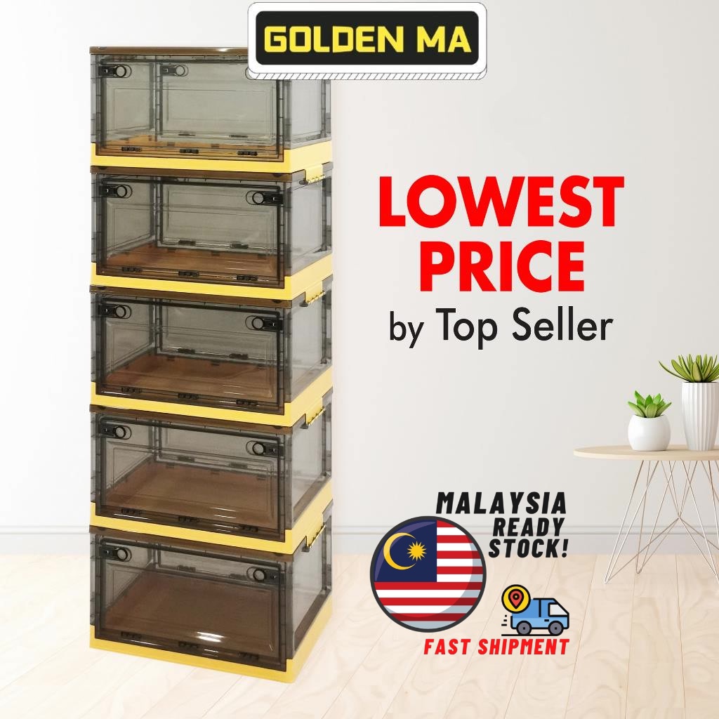 Large Foldable Storage Box with Lid Kotak Simpanan Lipat Besar Large ...