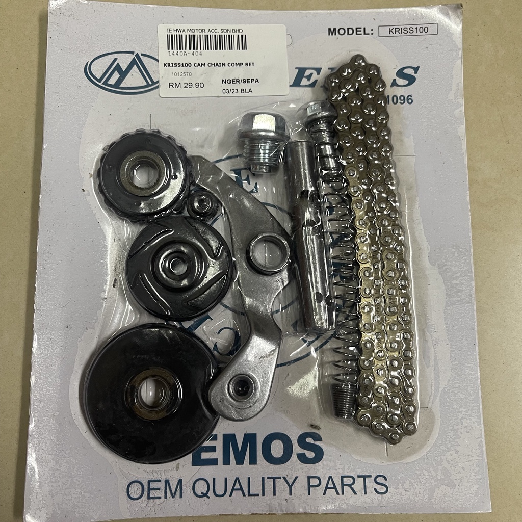 MODENAS KRISS100 KRISS 100 CT100 TIMING CHAIN COMPLETE SET CAM CHAIN ...