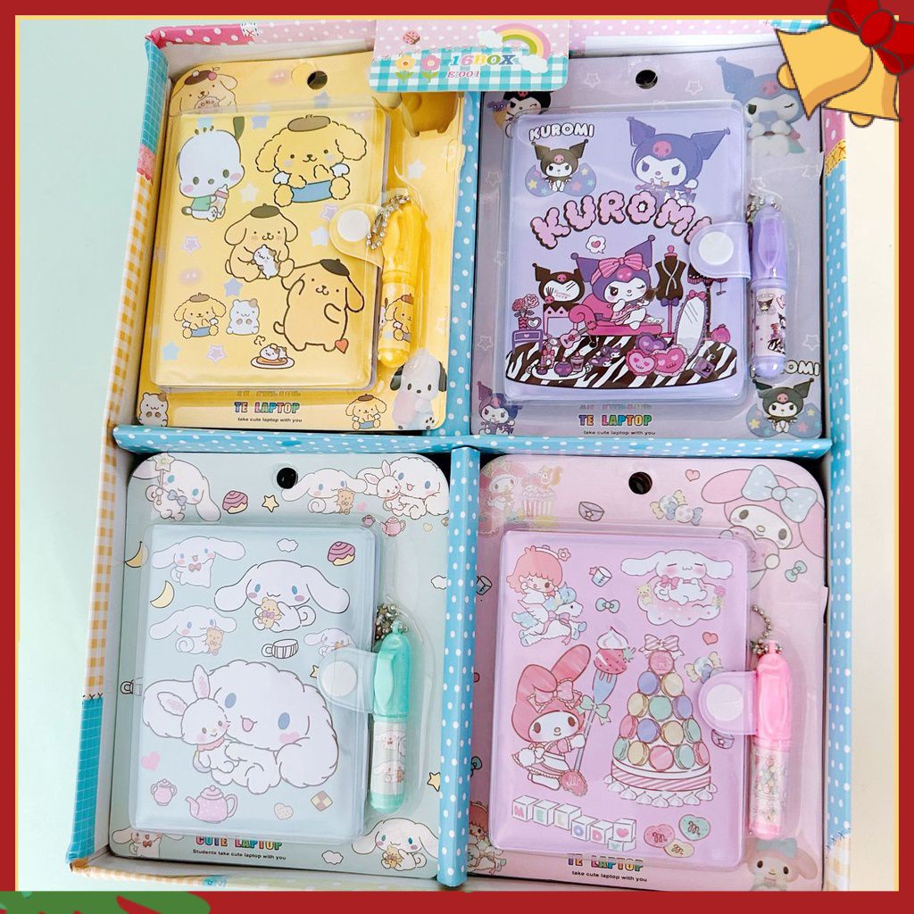 Kuromi Spiderman Notebook Ball Pen Set Cute Cartoon Sanrio Notepad ...