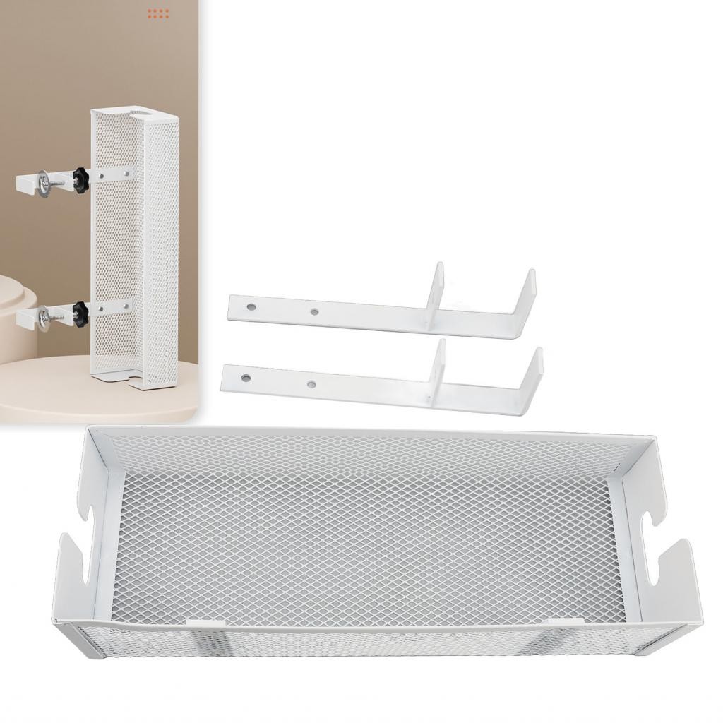 Phoenixshop Cable Tray Under Desk Cord Organizer with Clamp Mount Mesh ...