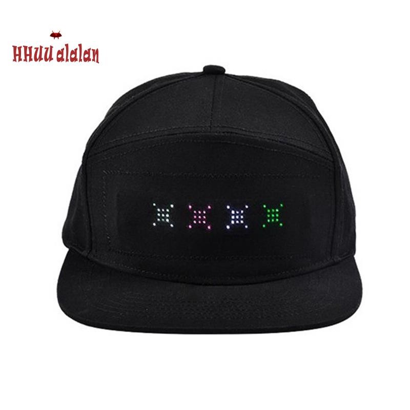DIY LED Light Display Screen Smart Matrix Hat APP Controlled Display ...