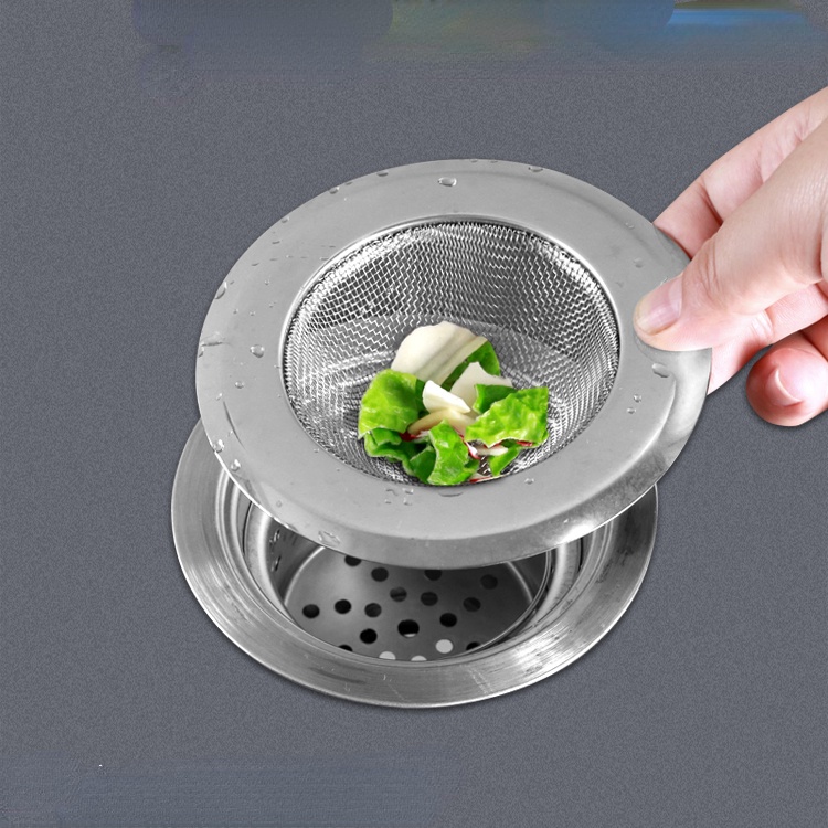 [WDY] Kitchen Sink Residue Stainless Steel Filter Mesh Vegetable Wash ...