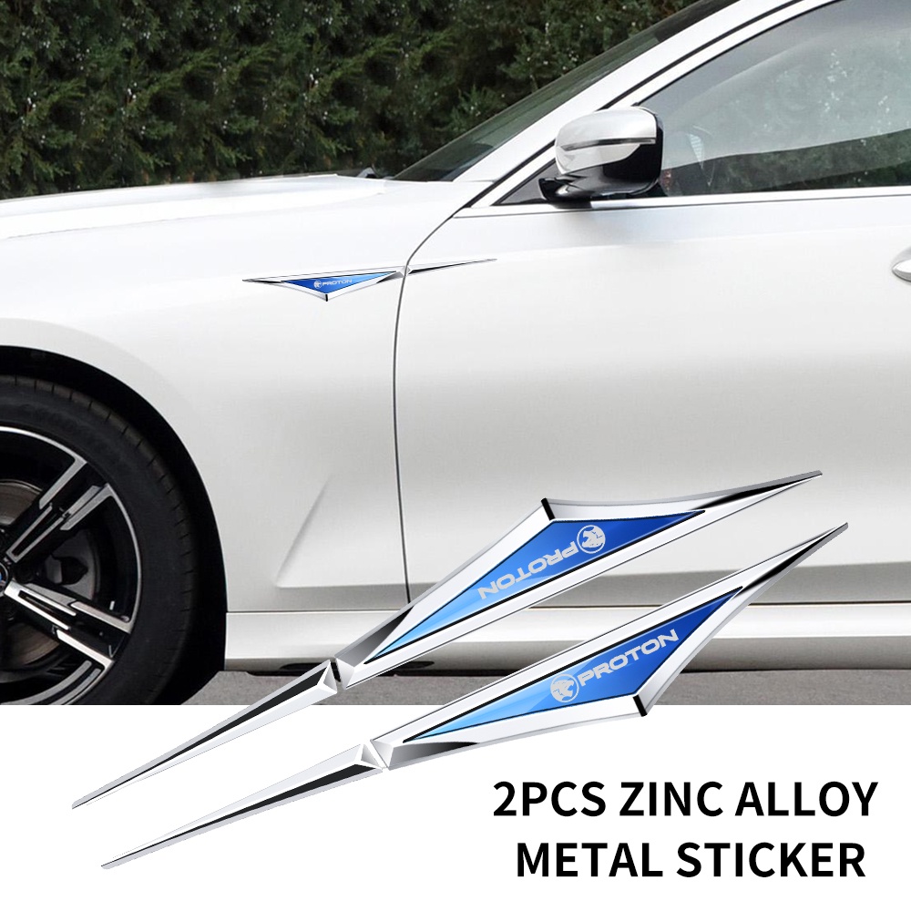 Car Body Metal Sticker Car Fender Side Blade Badge Car Door Edge Intake ...