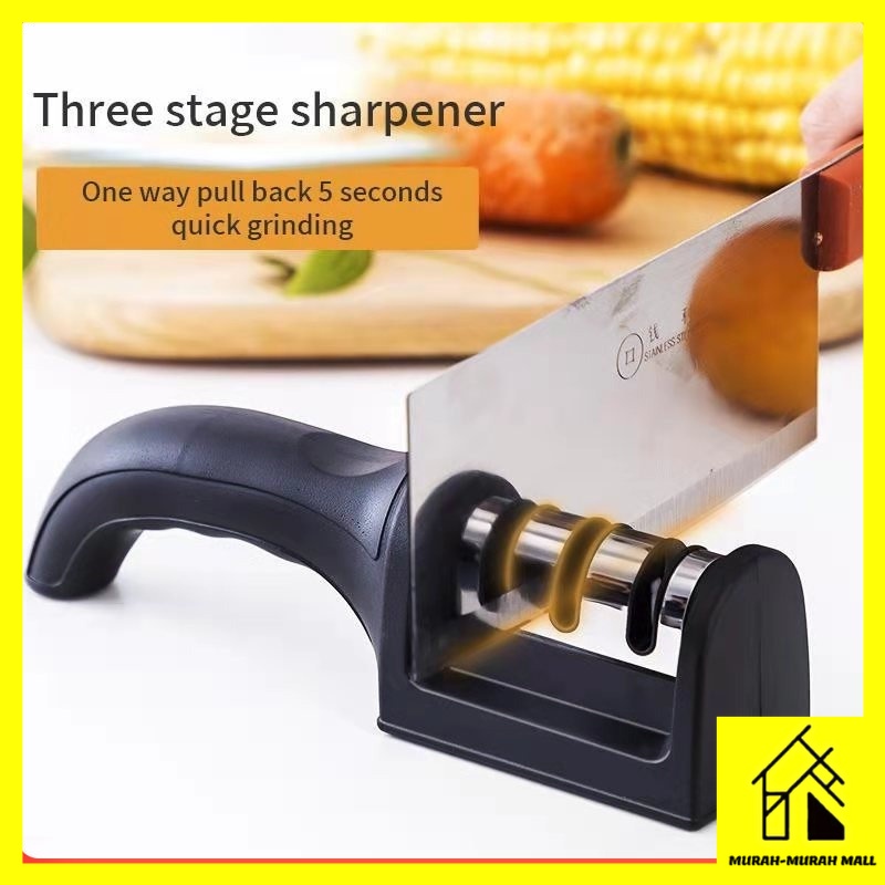 (🇲🇾READY STOCK) Multifunctional 3 in 1 Knife Sharpener Kitchenware ...