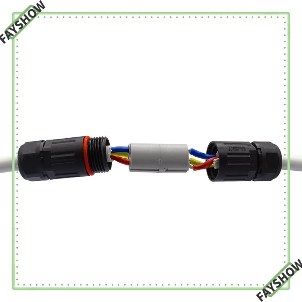 FAYSHOW Waterproof Cable Connector Light Straight Through CDFM3 23