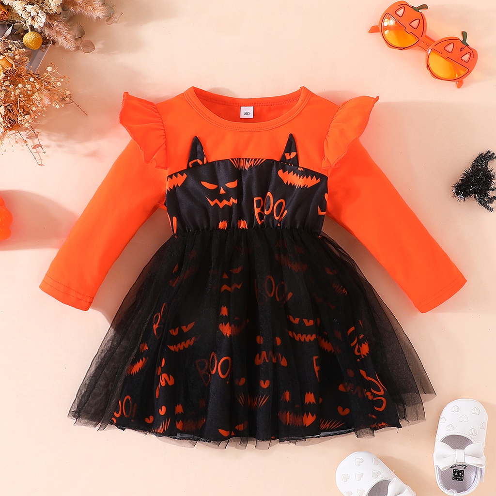 Dress Baby Girl 4-7Tahun Birthday Baju Gaun Budak Perempuan long Sleeve ...