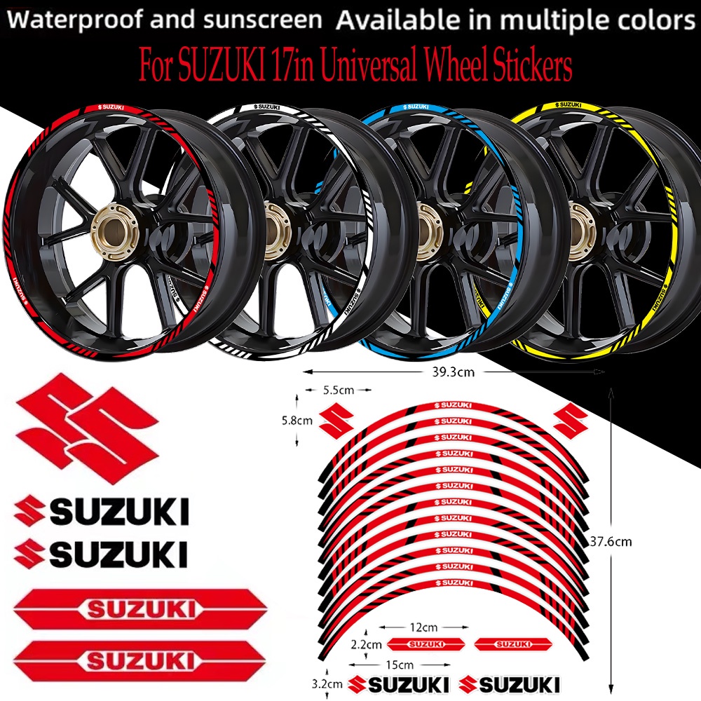 Modification of 17 Inch Reflective Wheels for Suzuki Motorcycles with ...