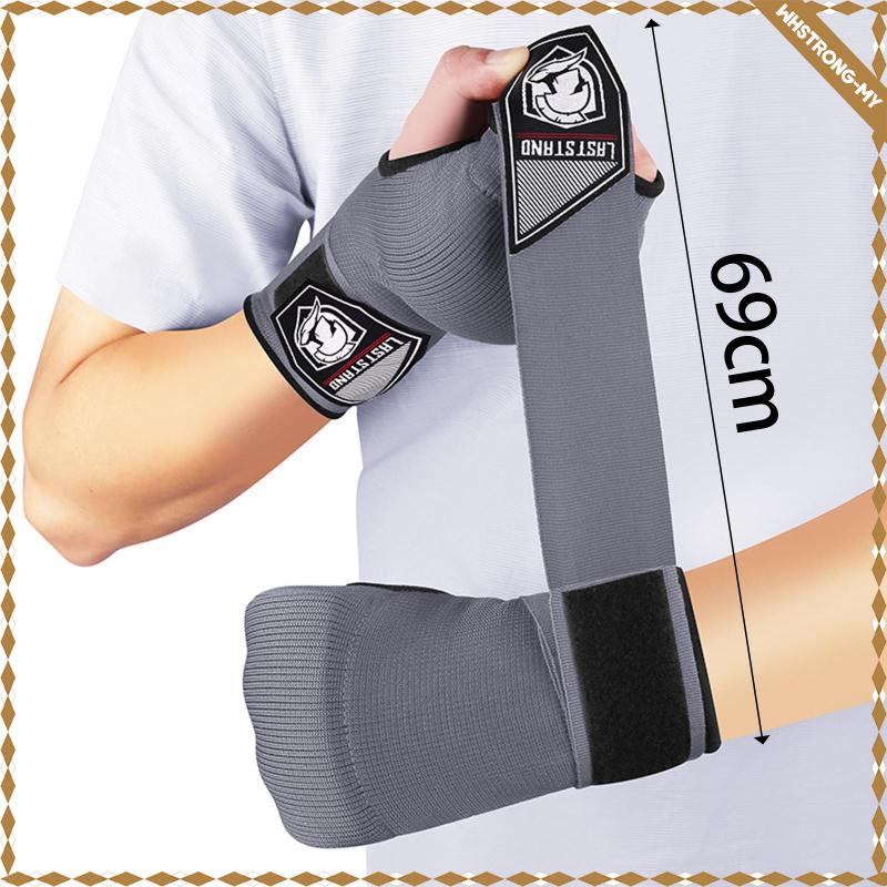 [WhstrongMY] Boxing Inner Gloves Gel Hand Wraps Workout Wrist Wrap Protection Quick Wraps for
