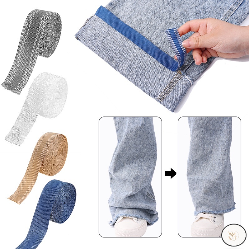 WF 1/2/3/5m Portable Cloth Stickers Webbing Change Trouser Iron on ...
