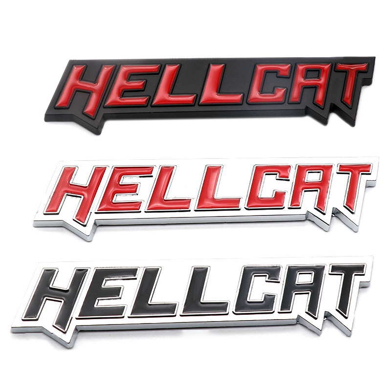 Car Trunk Front Grille Badge Emblem Hellcat Sticker For Dodge Jcuv