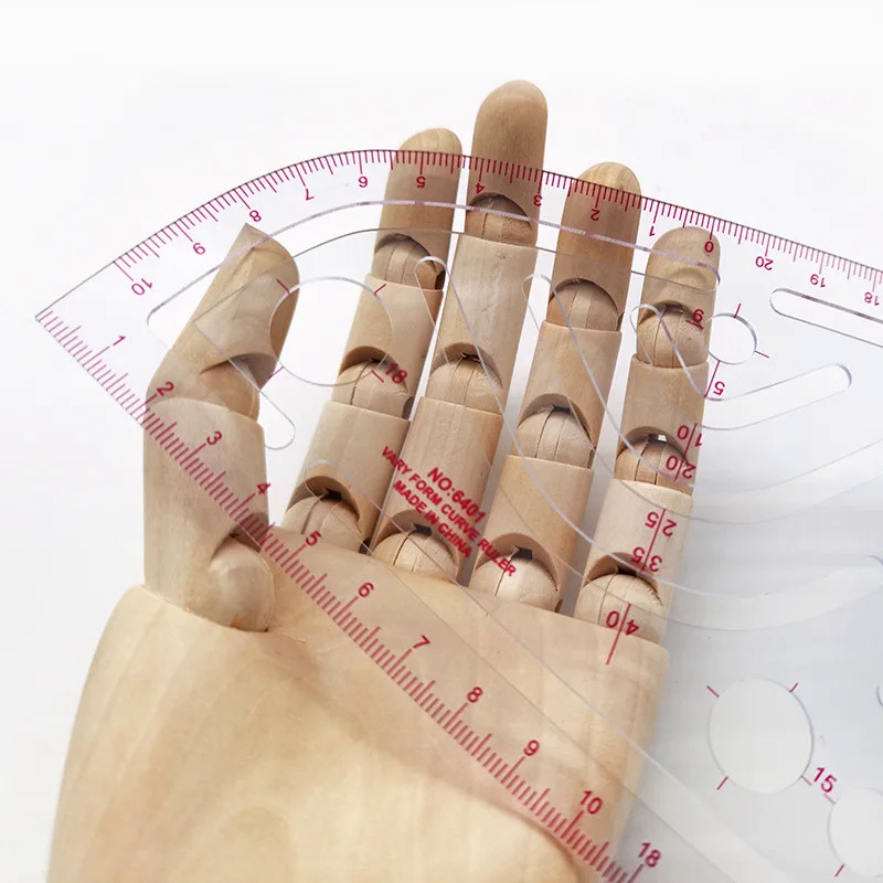 6401 Multifunctional Sleeve Cage Ruler Curve Ruler Clothing Plate ...