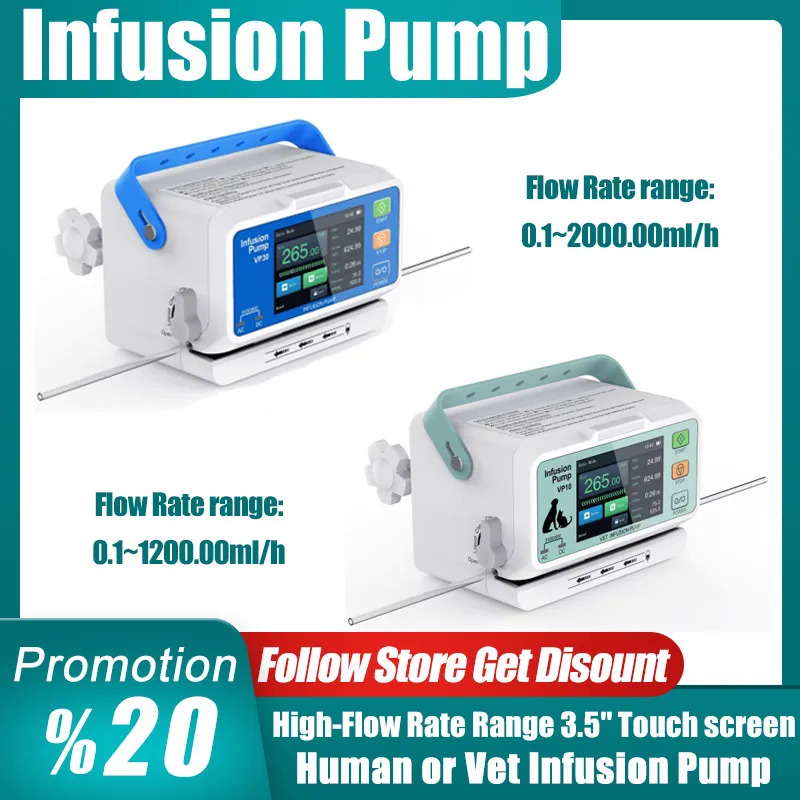 High-Flow Rate Range For Human or Vet Infusion Pump 3.5”Colorful Touch ...