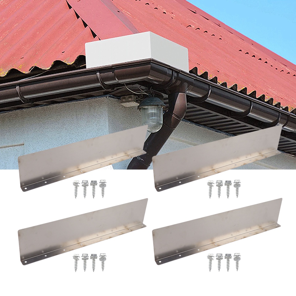 EAS4 Pack Rainwater Valley Gutter Aluminium Rainwater Diverter