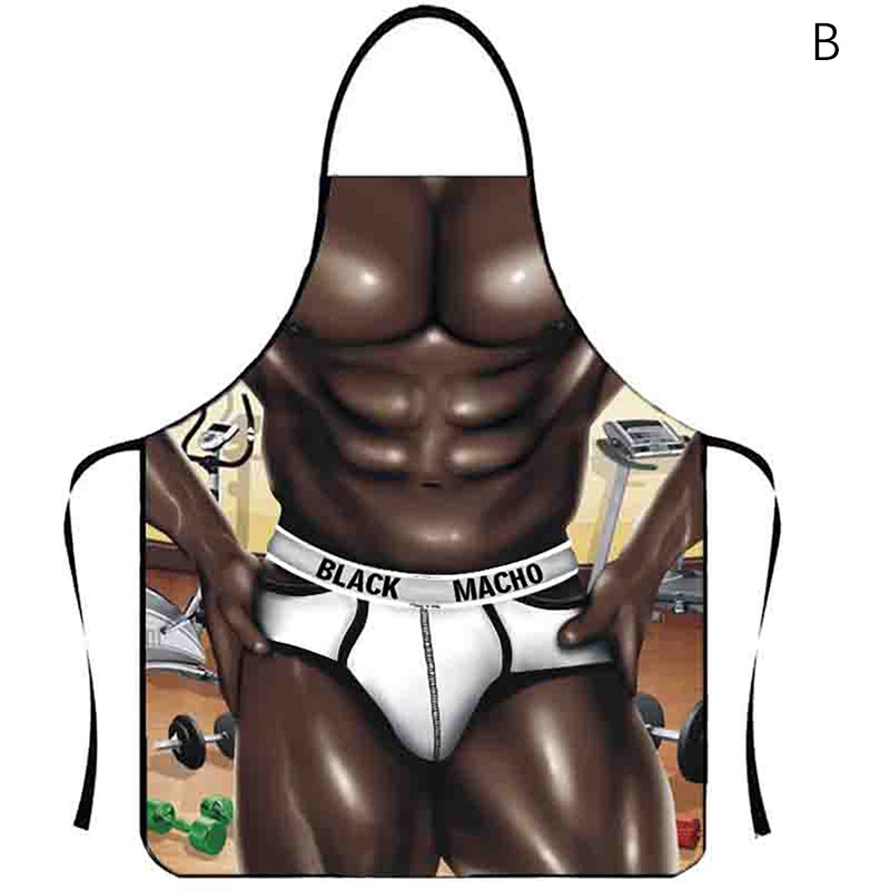 【tuilieyfish】 Muscle Man Sexy Woman Funny Kitchen Aprons for Woman Home ...
