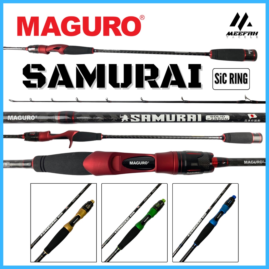 MAGURO SAMURAI SOLID CARBON ROD - Fishing Rod Joran Pancing | Shopee ...