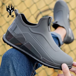 New Men's Fashion Non-Slip Rain Boots Outdoor Non-Slip Fishing Boots  Kitchen Work Shoes Unisex Comfortable Waterproof Work Shoes