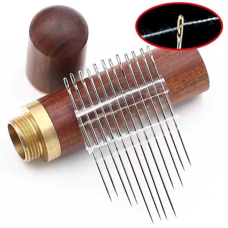12Pcs Side Hole Blind Sewing Needles/ Stainless Steel Elderly Self ...