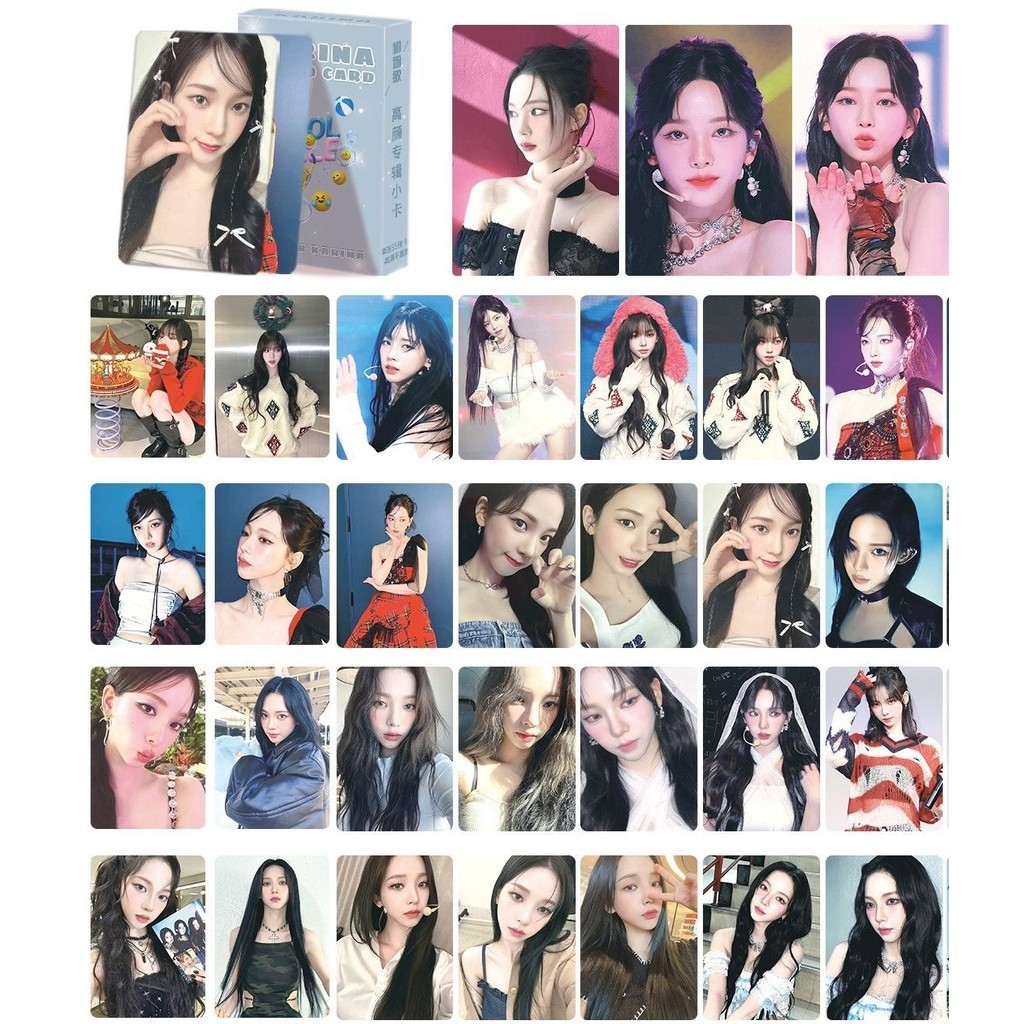 55pcs Aespa Lomo Cards 2024 Seasons Greetings Drama 3rd Mini Album My