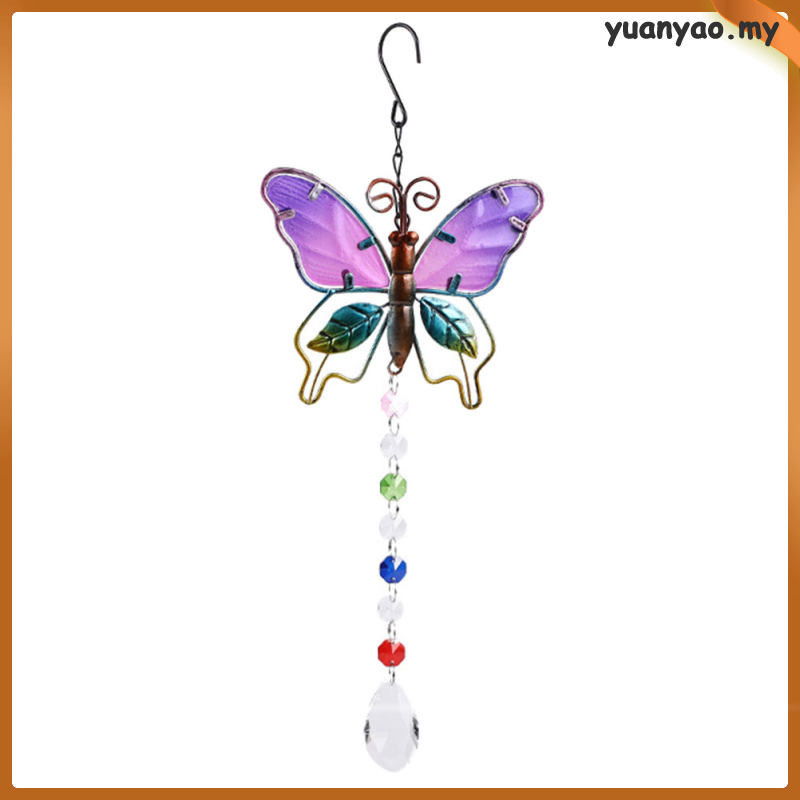 yuanyao Stained Glass Window Hanging Chime Pendant Chandelier