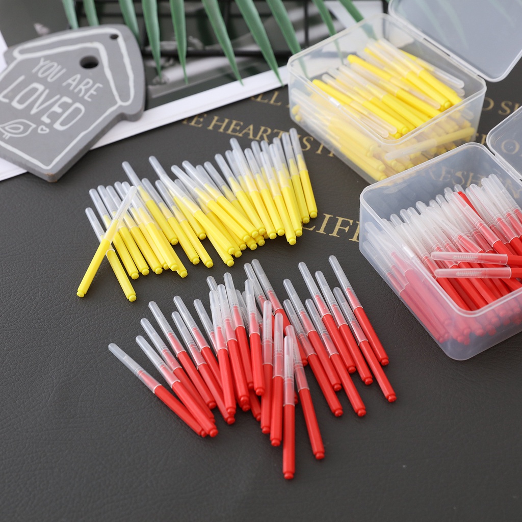 Interdental brushing, interdental brush 50 pieces/box, cleaning teeth