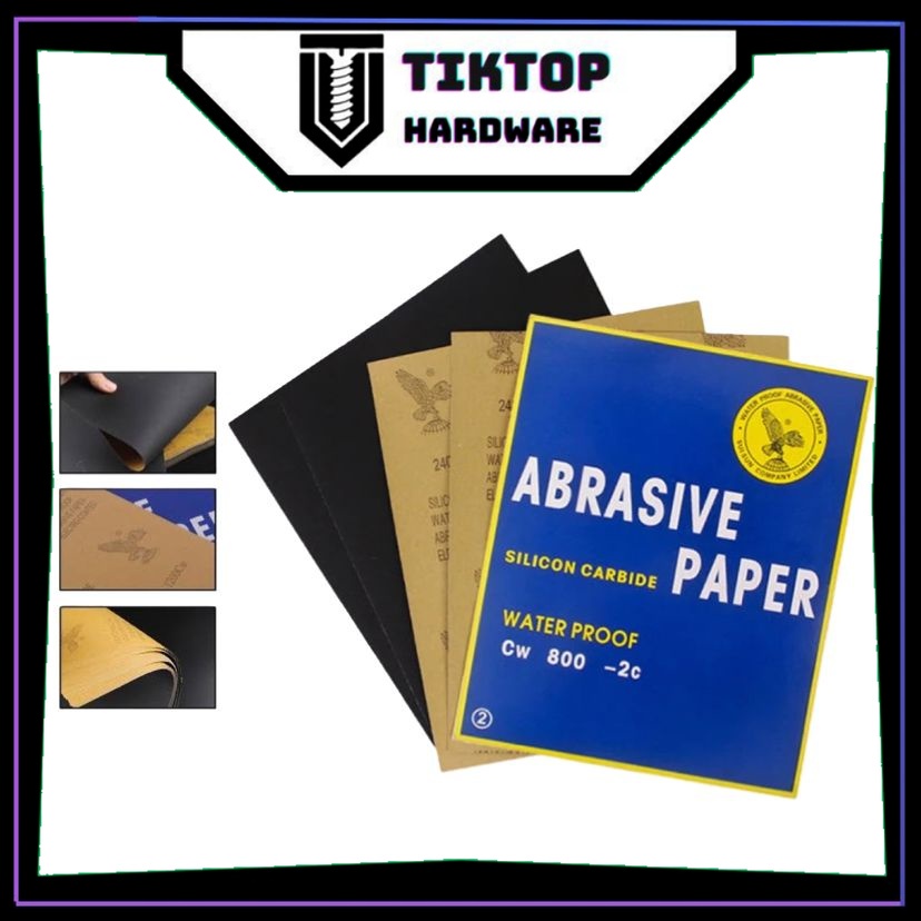 TIKTOP Eagle Brand Wet Dry Sand Paper Waterproof Abrasive Sandpaper Car