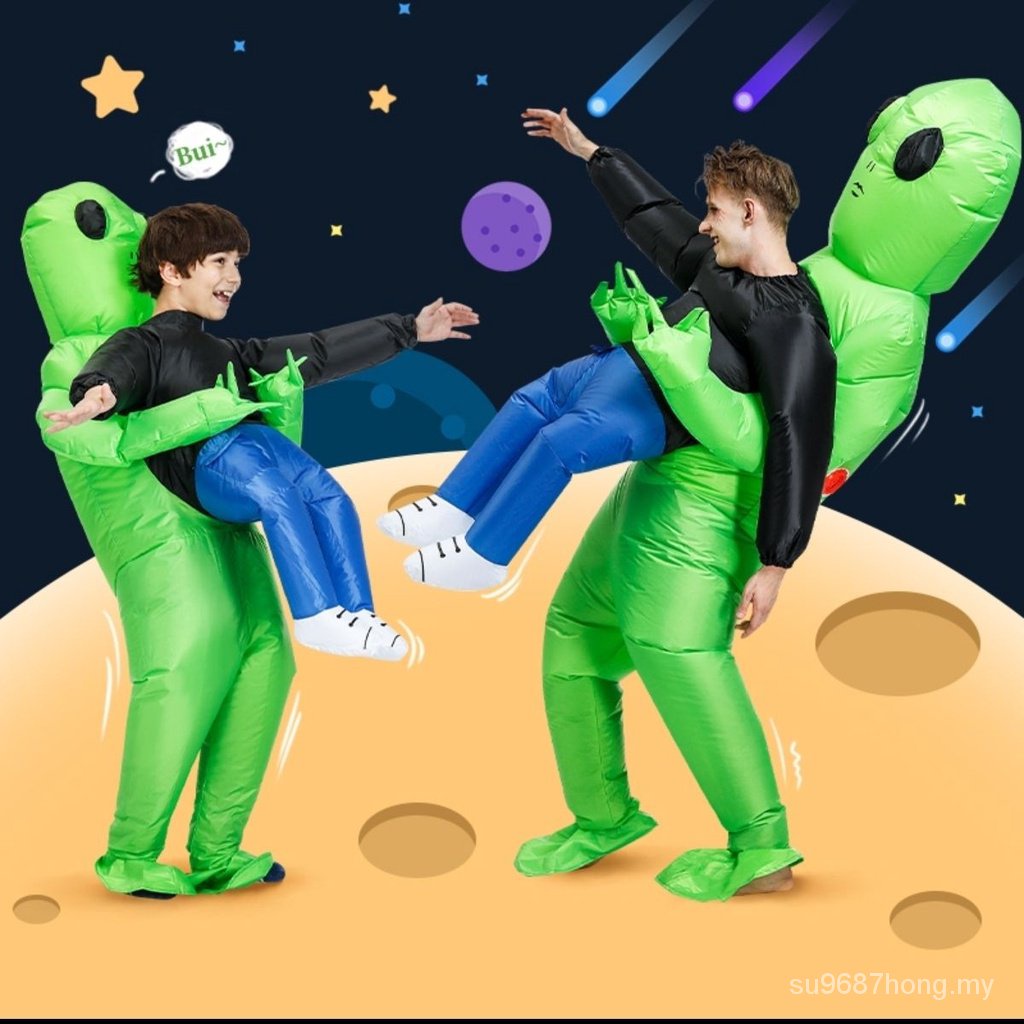 Tik Tok Same Style Alien Inflatable Suit Alien Hug Funny Halloween ...
