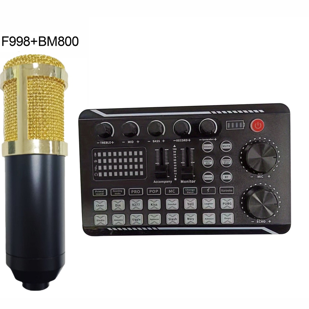 VeGue Portable Sound Card Kit Accessories PC F998 BM800 Set | Shopee ...