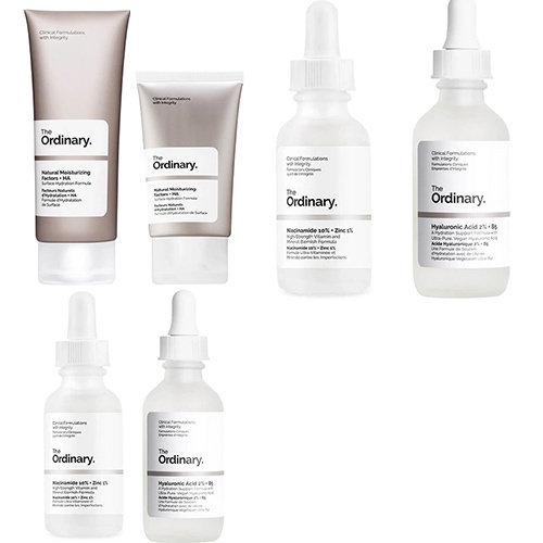 THE Ordinary Niacinamide,Hyaluronic,Natural Moisturizing Factors 3Type ...