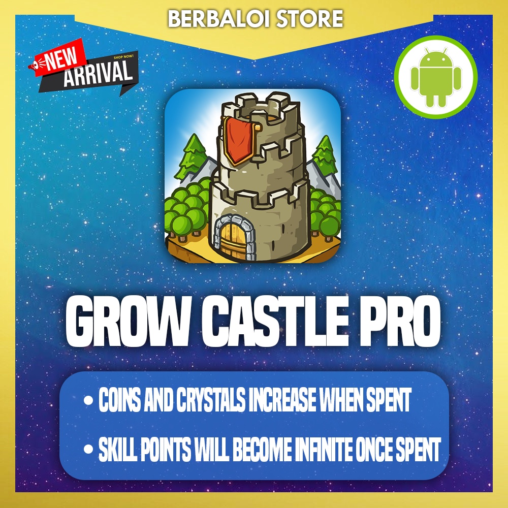 Grow Castle - MOD: LATEST & LIFETIME (ANDROID GAME | Arcade) | Shopee ...