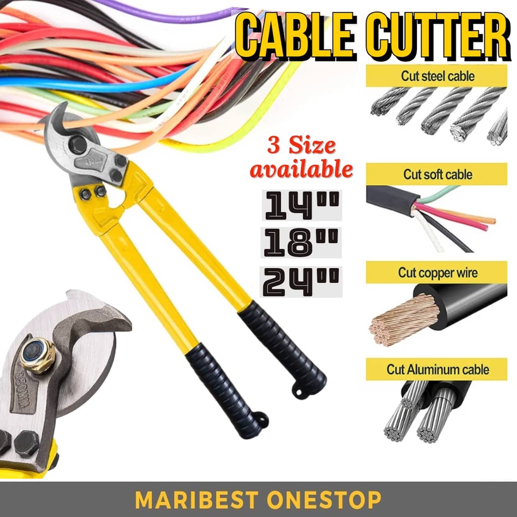 Heavy Duty Cable Cutter 14Inch 18inch 24inch Carbon Steel Industrial ...