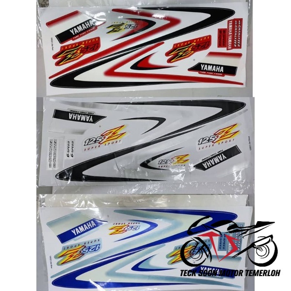 Stiker body stripe cover set (1) yamaha y125 125 y 125 y125z y125zr TBM ...