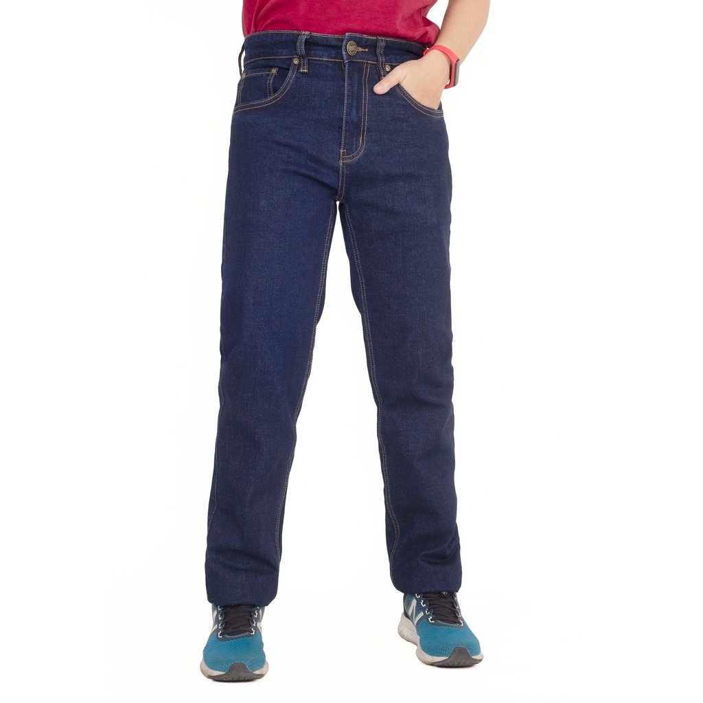 EXHAUST JEANS LONG PANTS [PLUS SIZE310 REGULAR FIT]Dk. Blue/L. blue/M