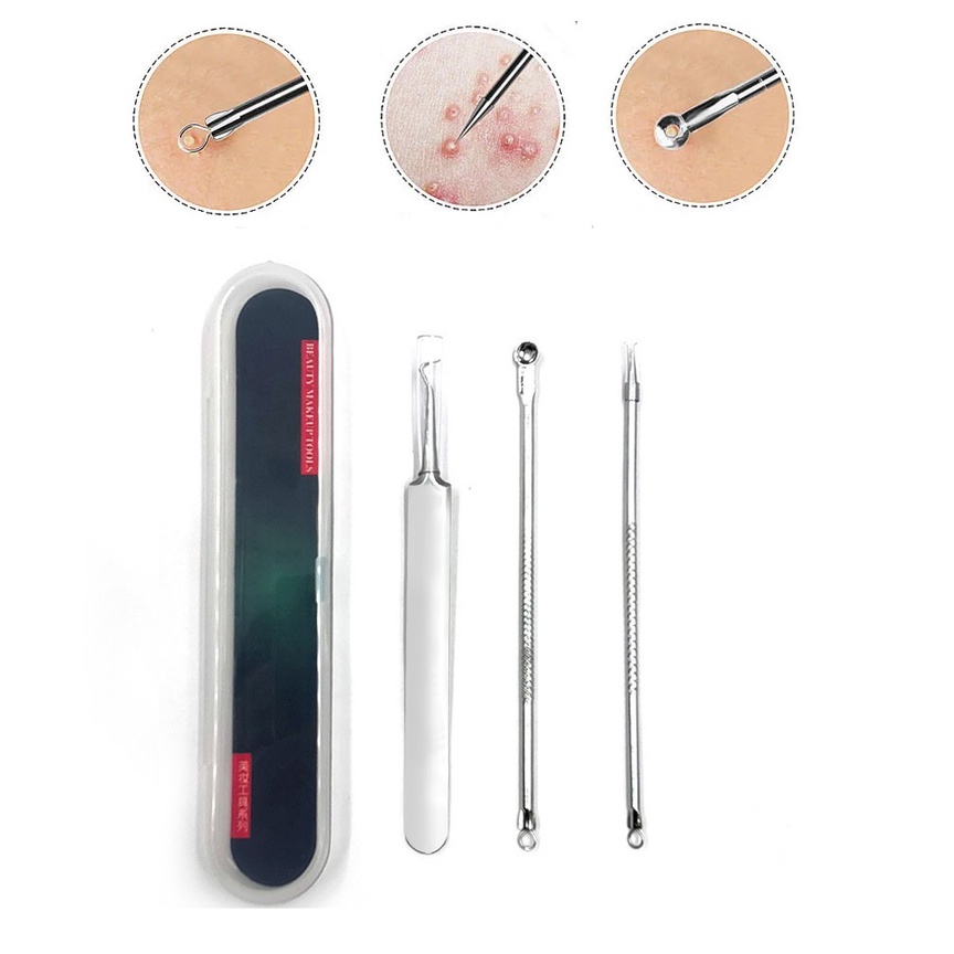 Stainless Acne Blackhead Removal Needles Black Dots Cleaner Acne