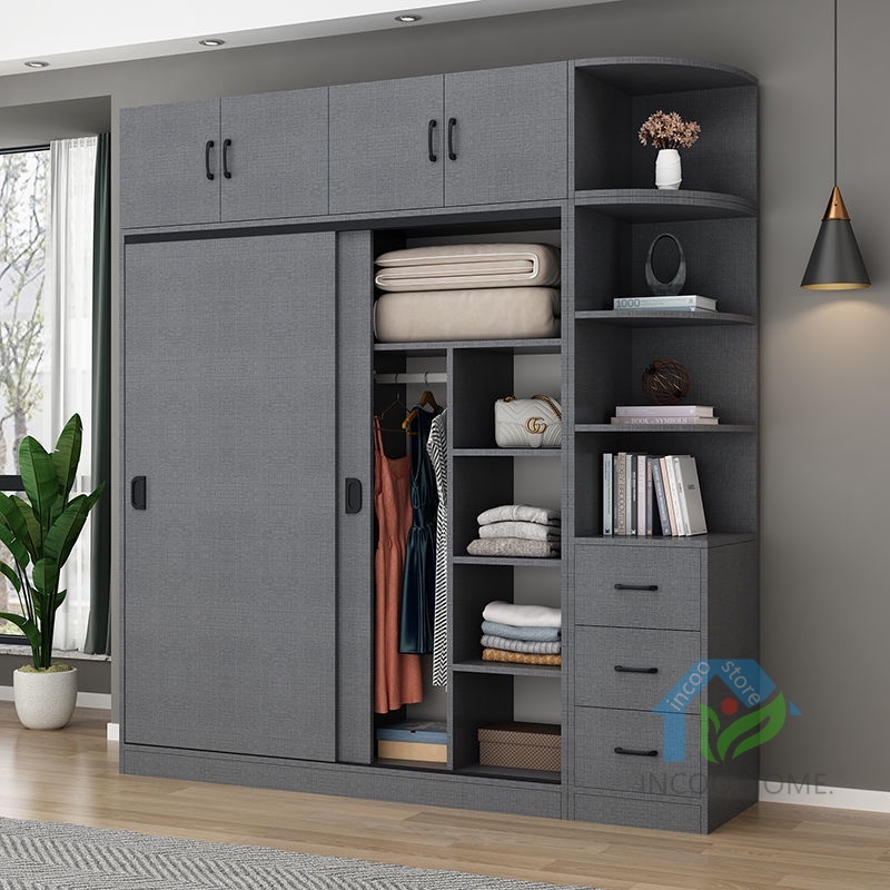 【Good Quality】Wooden Wardrobe Large Wardrobe Waterproof Wardrobe 3 Door ...